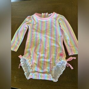 Ruffle Butts rash guard swimsuit